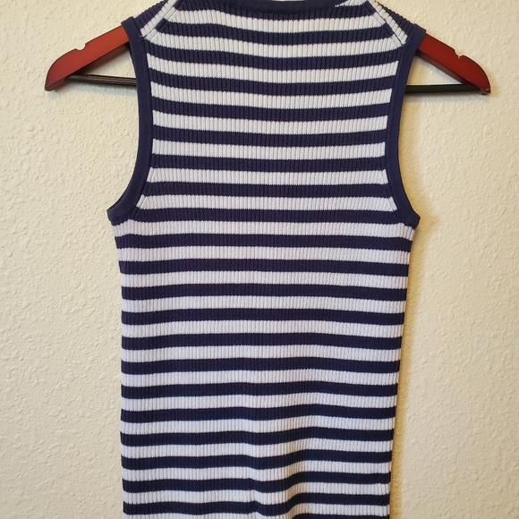 XS Navy/White stripe Tank Top by Faded Glory - Picture 3 of 3